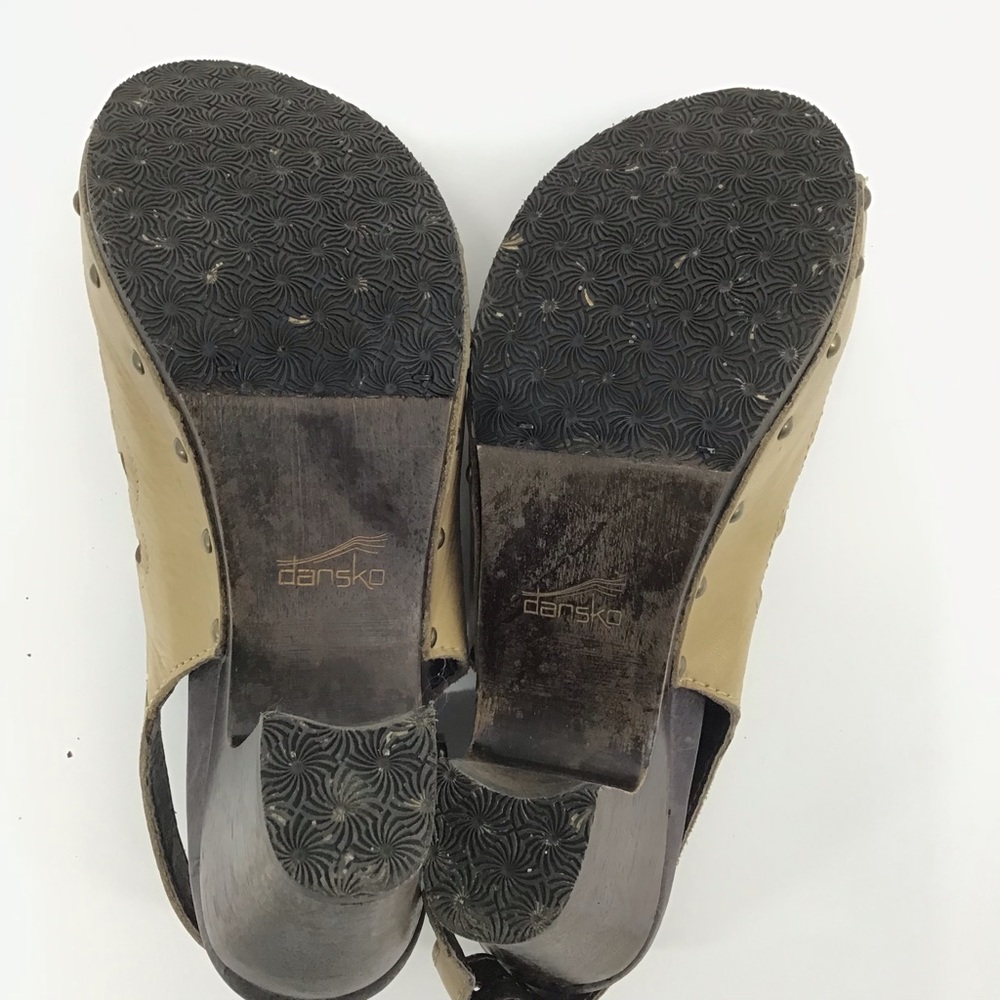 Dansko Rowena Tan Leather Sling Back Sandals - Picture 16 of 16